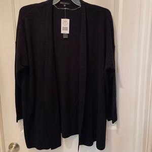 NWT Napa Valley 2X Soft Black Cardigan